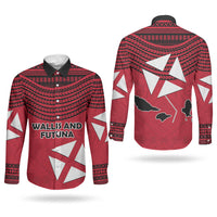 Wallis And Futuna Couples Matching Tank Maxi Dress and Long Sleeve Button Shirt Polynesian Tattoo Flag Map TS04 - Polynesian Pride