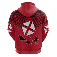 Wallis And Futuna Hoodie Polynesian Tattoo Flag Map TS04 - Polynesian Pride