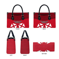 Wallis And Futuna Leather Bag Polynesian Tattoo Flag Map TS04 - Polynesian Pride