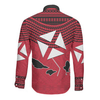 Wallis And Futuna Long Sleeve Button Shirt Polynesian Tattoo Flag Map TS04 - Polynesian Pride