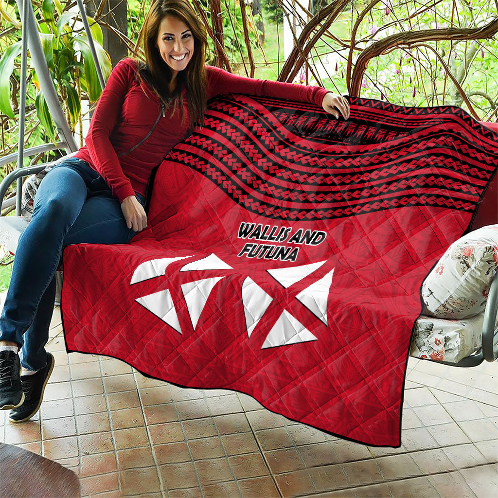 Wallis And Futuna Quilt Polynesian Tattoo Flag Map TS04 - Polynesian Pride