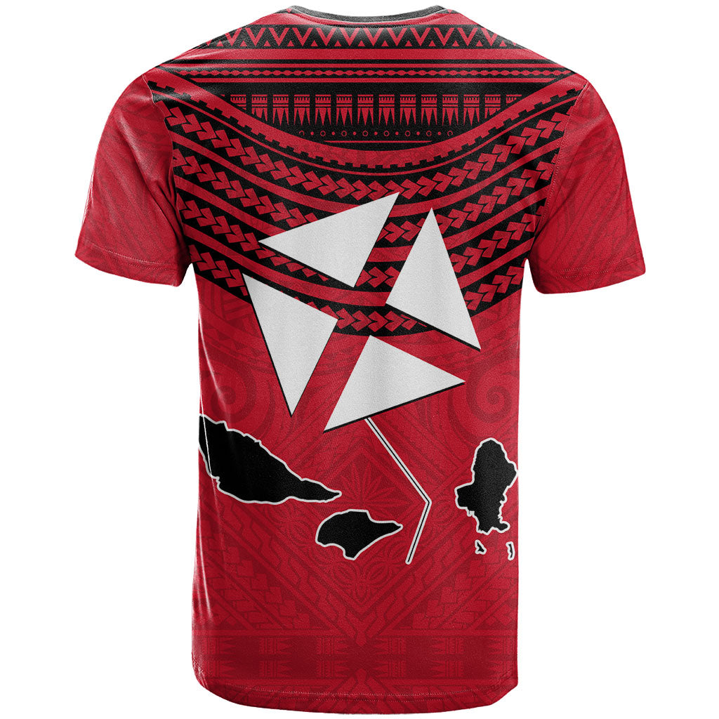 Wallis And Futuna T Shirt Polynesian Tattoo Flag Map TS04 - Polynesian Pride