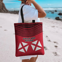 Wallis And Futuna Tote Bag Polynesian Tattoo Flag Map TS04 - Polynesian Pride