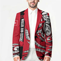 Wallis And Futuna Blazer Tribal Polynesian Tattoo Flag Motif TS04 - Polynesian Pride