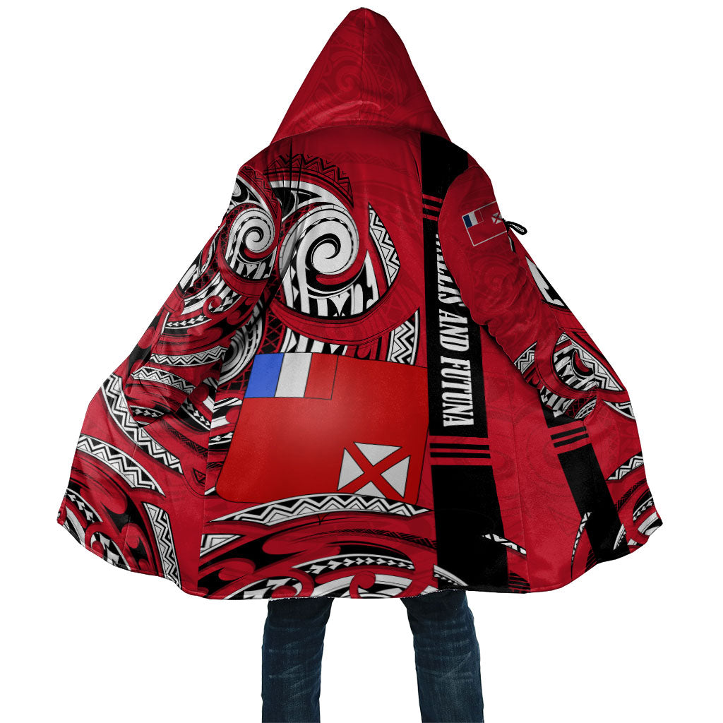 Wallis And Futuna Cloak Tribal Polynesian Tattoo Flag Motif TS04 Unisex Red Black - Polynesian Pride