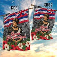 Queen Liliuokalani Hawaiian Flag Garden Flag Polynesian Tribal Pattern And Tropical Hibiscus TS04 - Polynesian Pride