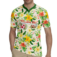 Hawaiian Piko Threads Of Paradise Aloha Rugby Jersey Tropical Hibiscus Plumeria TS04 - Polynesian Pride