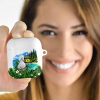 New Caledonia Kagu Bird Nature AirPods Case South Pacific Hidden Gem Tropical Landscape TS04 - Polynesian Pride