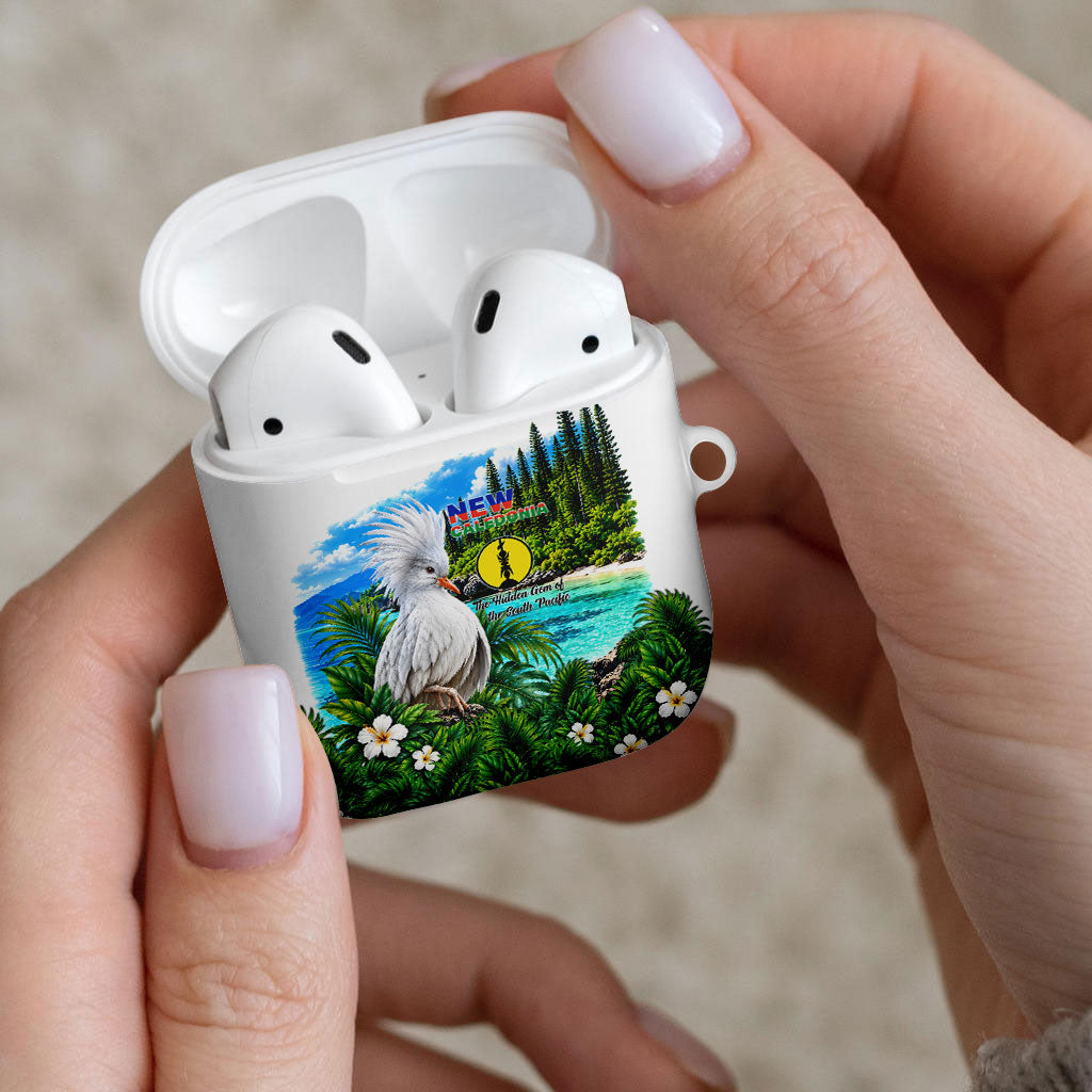 New Caledonia Kagu Bird Nature AirPods Case South Pacific Hidden Gem Tropical Landscape TS04 - Polynesian Pride