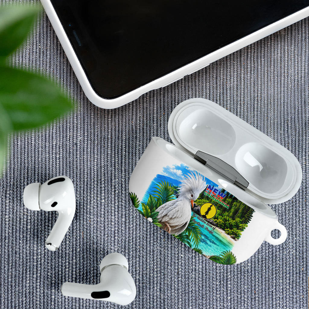 New Caledonia Kagu Bird Nature AirPods Case South Pacific Hidden Gem Tropical Landscape TS04 - Polynesian Pride