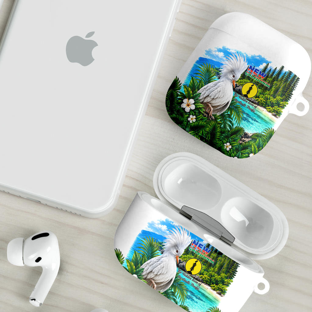 New Caledonia Kagu Bird Nature AirPods Case South Pacific Hidden Gem Tropical Landscape TS04 - Polynesian Pride