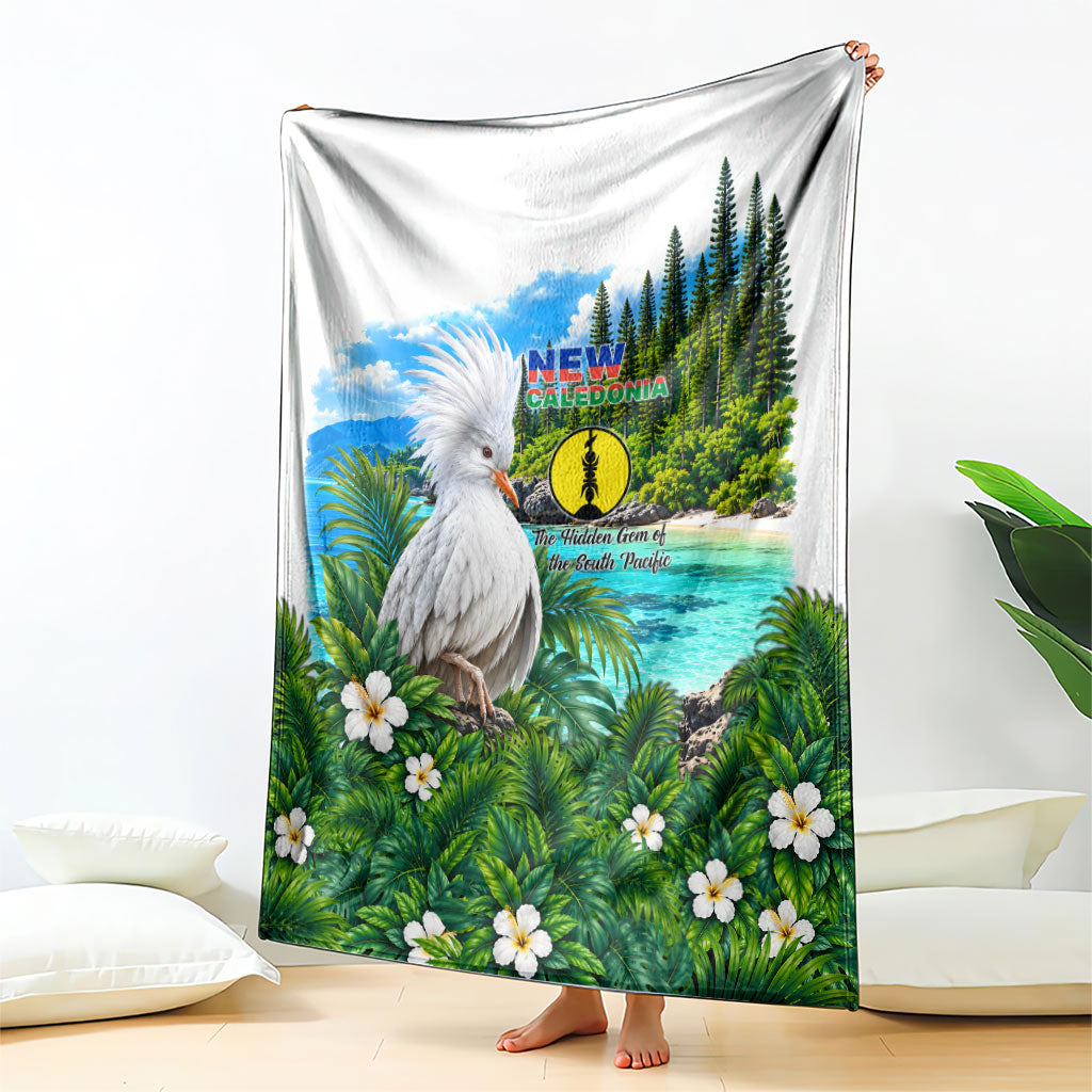 New Caledonia Kagu Bird Nature Blanket South Pacific Hidden Gem Tropical Landscape TS04 - Polynesian Pride