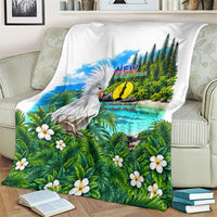 New Caledonia Kagu Bird Nature Blanket South Pacific Hidden Gem Tropical Landscape TS04 - Polynesian Pride
