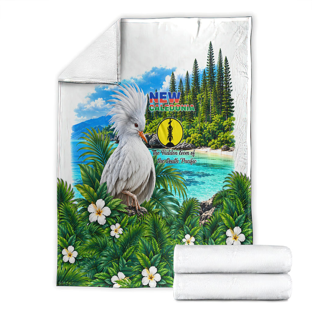 New Caledonia Kagu Bird Nature Blanket South Pacific Hidden Gem Tropical Landscape TS04 - Polynesian Pride