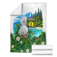 New Caledonia Kagu Bird Nature Blanket South Pacific Hidden Gem Tropical Landscape TS04 - Polynesian Pride