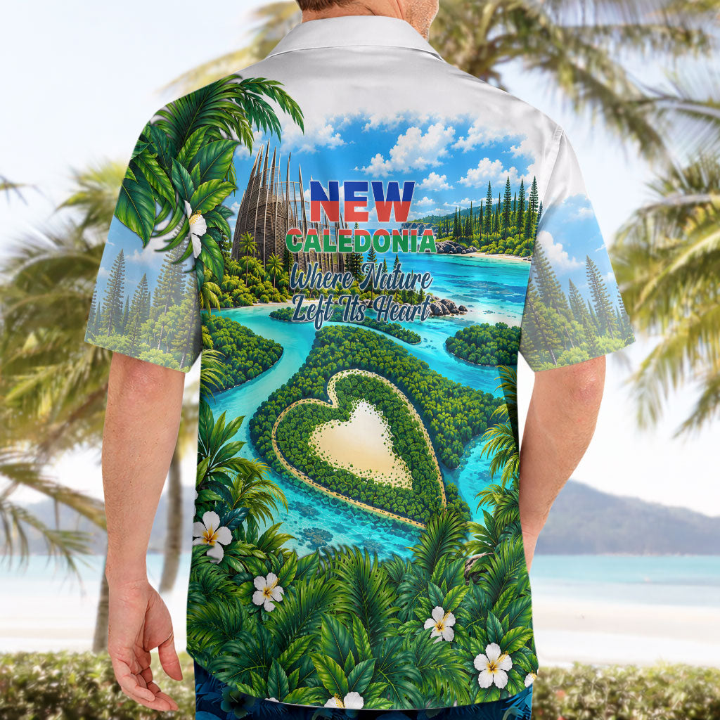 New Caledonia Kagu Bird Nature Hawaiian Shirt South Pacific Hidden Gem Tropical Landscape TS04 - Polynesian Pride