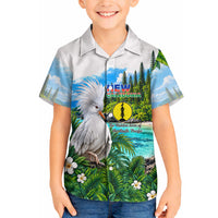 New Caledonia Kagu Bird Nature Hawaiian Shirt South Pacific Hidden Gem Tropical Landscape TS04 - Polynesian Pride