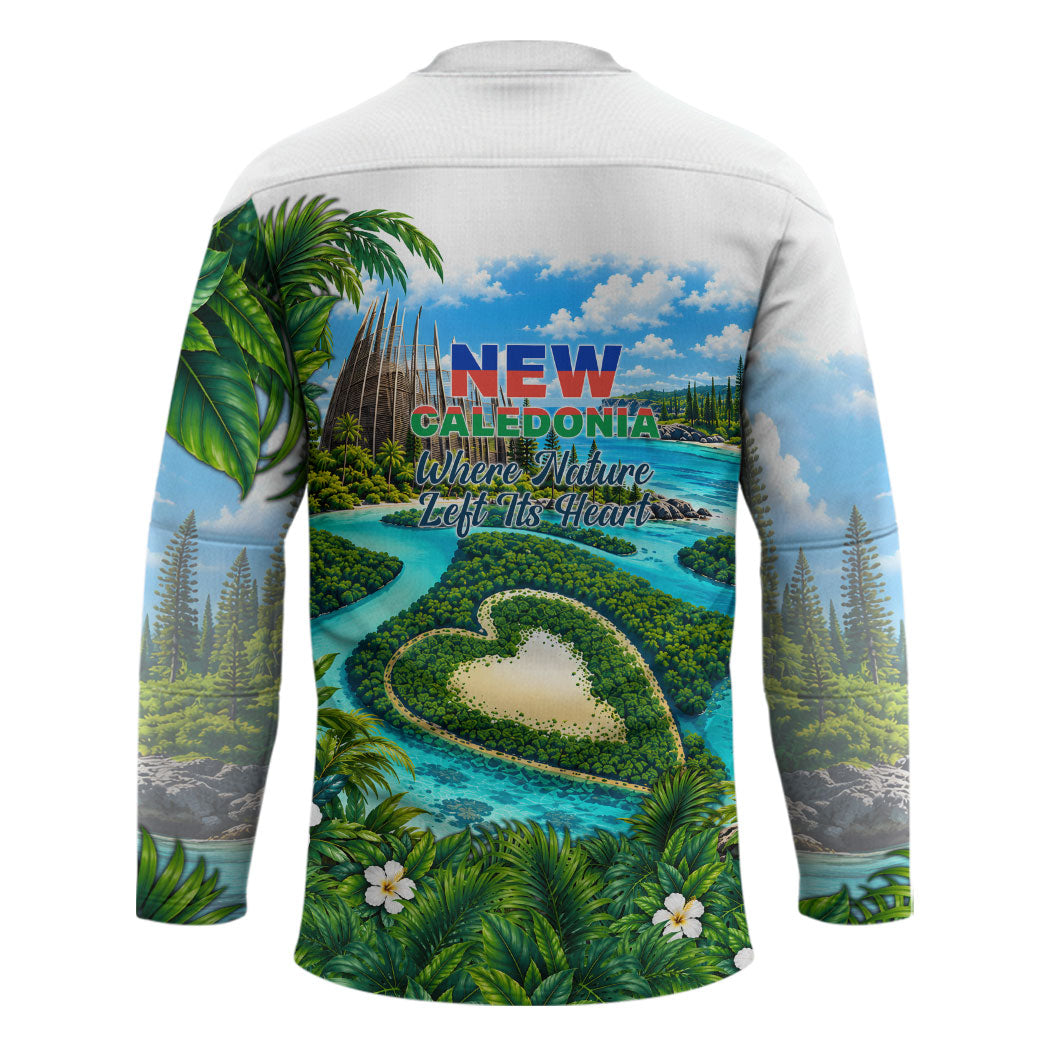 New Caledonia Kagu Bird Nature Hockey Jersey South Pacific Hidden Gem Tropical Landscape TS04 - Polynesian Pride