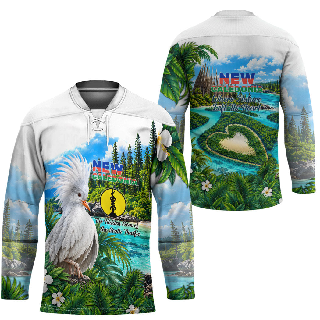 New Caledonia Kagu Bird Nature Hockey Jersey South Pacific Hidden Gem Tropical Landscape TS04 - Polynesian Pride
