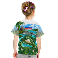 New Caledonia Kagu Bird Nature Kid T Shirt South Pacific Hidden Gem Tropical Landscape TS04 - Polynesian Pride