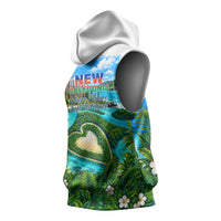 New Caledonia Kagu Bird Nature Sleeveless Hoodie South Pacific Hidden Gem Tropical Landscape TS04 - Polynesian Pride