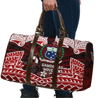 Samoa Black Saturday Mau Movement Travel Bag Polynesian Tribal Pattern Coat Of Arms Graphic Art TS04 - Polynesian Pride