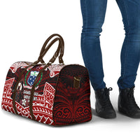 Samoa Black Saturday Mau Movement Travel Bag Polynesian Tribal Pattern Coat Of Arms Graphic Art TS04 - Polynesian Pride