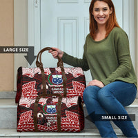 Samoa Black Saturday Mau Movement Travel Bag Polynesian Tribal Pattern Coat Of Arms Graphic Art TS04 - Polynesian Pride