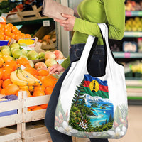 New Caledonia Kanak Flag Landscape Grocery Bag Tropical Island Nature Floral TS04 - Polynesian Pride