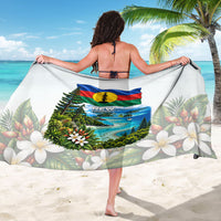 New Caledonia Kanak Flag Landscape Sarong Tropical Island Nature Floral TS04 - Polynesian Pride