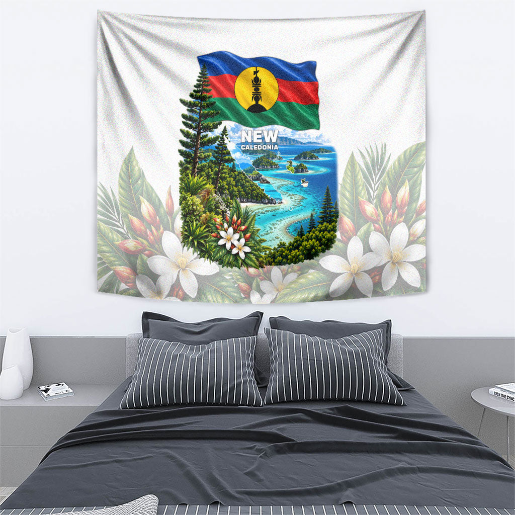 New Caledonia Kanak Flag Landscape Tapestry Tropical Island Nature Floral TS04 - Polynesian Pride