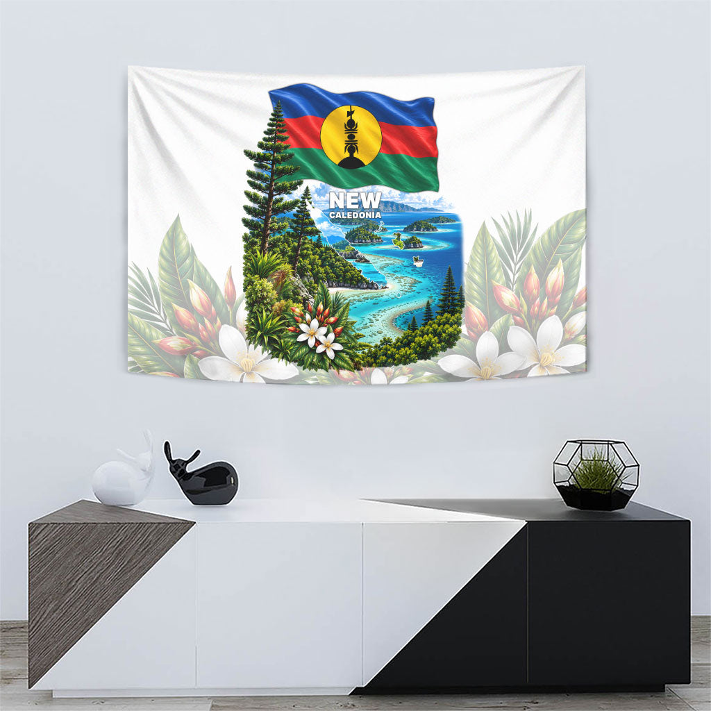 New Caledonia Kanak Flag Landscape Tapestry Tropical Island Nature Floral TS04 - Polynesian Pride
