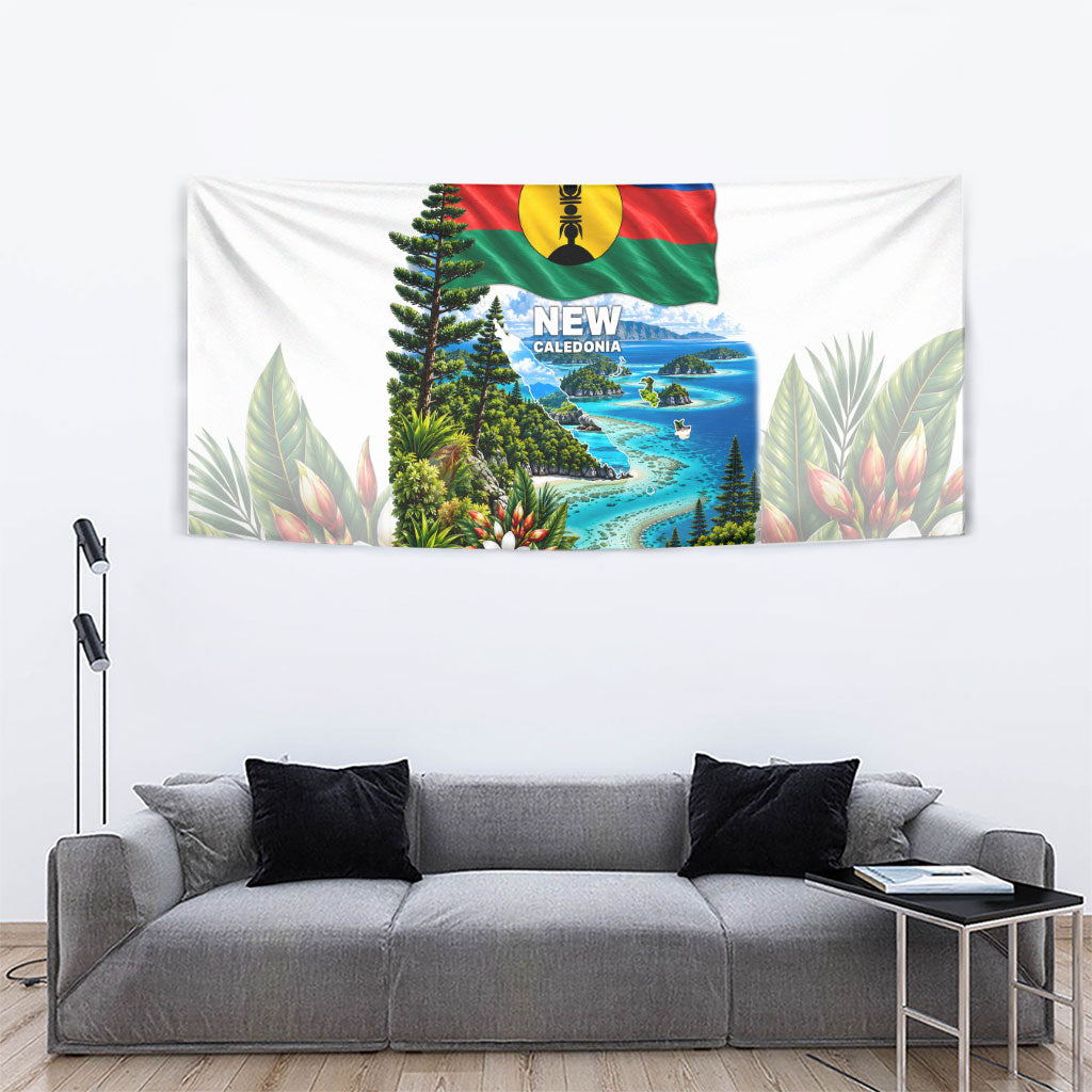 New Caledonia Kanak Flag Landscape Tapestry Tropical Island Nature Floral TS04 - Polynesian Pride