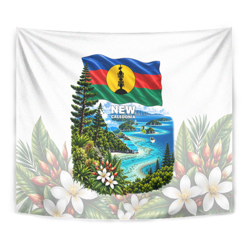 New Caledonia Kanak Flag Landscape Tapestry Tropical Island Nature Floral TS04 - Polynesian Pride