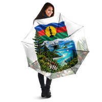 New Caledonia Kanak Flag Landscape Umbrella Tropical Island Nature Floral TS04 - Polynesian Pride