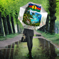 New Caledonia Kanak Flag Landscape Umbrella Tropical Island Nature Floral TS04 - Polynesian Pride