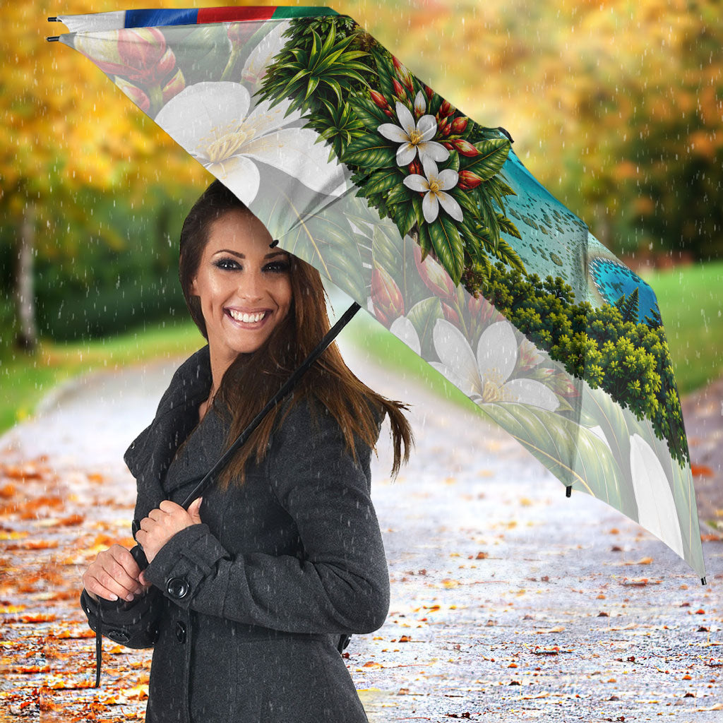 New Caledonia Kanak Flag Landscape Umbrella Tropical Island Nature Floral TS04 - Polynesian Pride