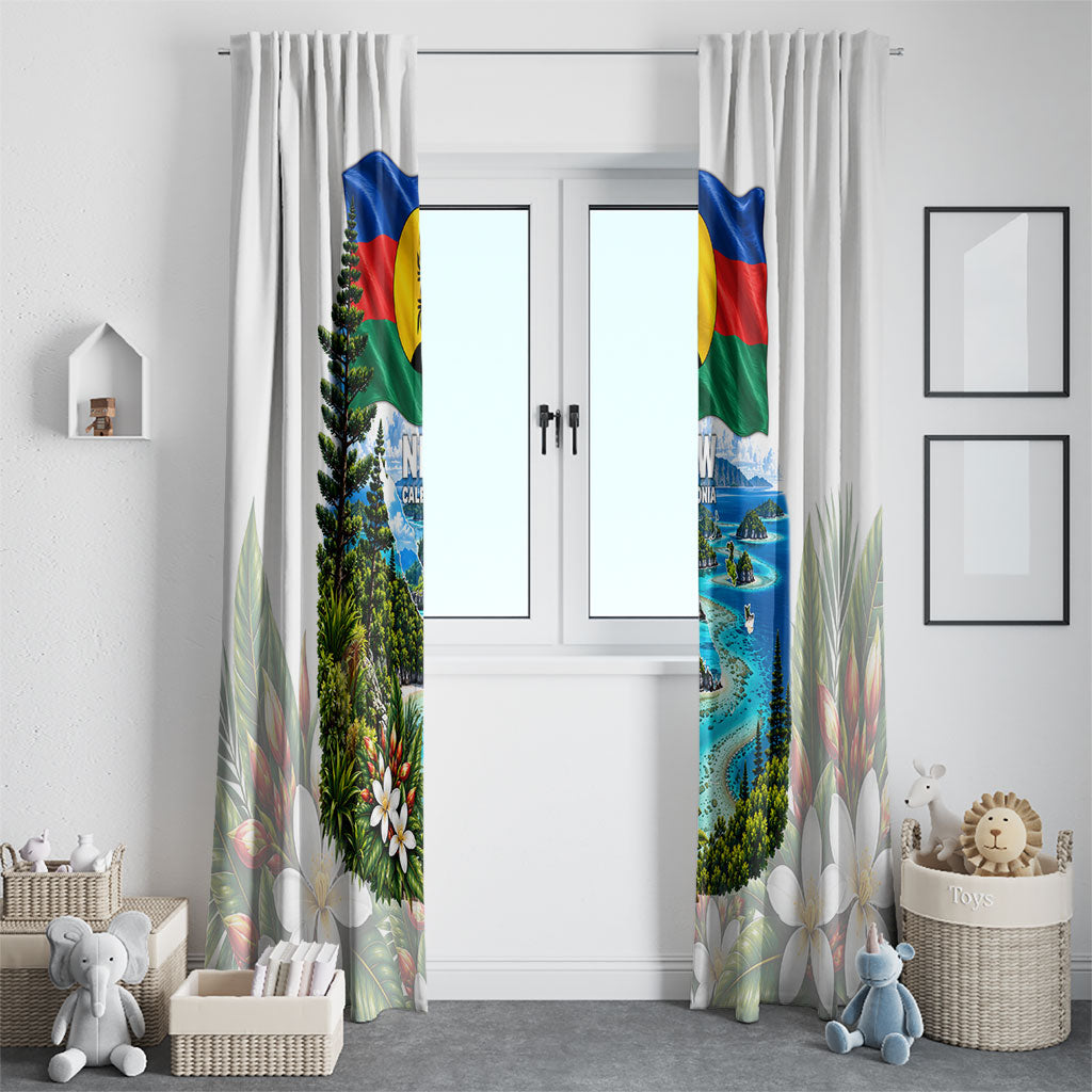 New Caledonia Kanak Flag Landscape Window Curtain Tropical Island Nature Floral TS04 - Polynesian Pride