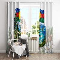 New Caledonia Kanak Flag Landscape Window Curtain Tropical Island Nature Floral TS04 - Polynesian Pride