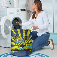 Waimanalo Oahu Hawaii Surfing Laundry Basket Tropical Beach Retro Sunburst Surfboard TS04 - Polynesian Pride