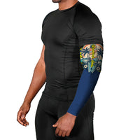 Waimanalo Oahu Hawaii Surfing Arm Sleeves Tropical Beach Retro Sunburst Surfboard TS04 - Polynesian Pride