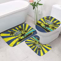 Waimanalo Oahu Hawaii Surfing Bathroom Set Tropical Beach Retro Sunburst Surfboard TS04 - Polynesian Pride