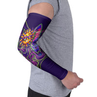 Waimanalo Hawaii Sun Rabbit Arm Sleeves Psychedelic Trippy Neon Swirl Graphic TS04 - Polynesian Pride