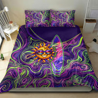 Waimanalo Hawaii Sun Rabbit Bedding Set Psychedelic Trippy Neon Swirl Graphic TS04 - Polynesian Pride