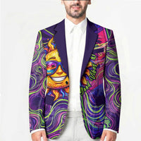 Waimanalo Hawaii Sun Rabbit Blazer Psychedelic Trippy Neon Swirl Graphic TS04 - Polynesian Pride