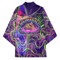 Waimanalo Hawaii Sun Rabbit Kimono Psychedelic Trippy Neon Swirl Graphic TS04 - Polynesian Pride