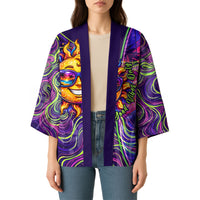 Waimanalo Hawaii Sun Rabbit Kimono Psychedelic Trippy Neon Swirl Graphic TS04 - Polynesian Pride