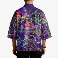 Waimanalo Hawaii Sun Rabbit Kimono Psychedelic Trippy Neon Swirl Graphic TS04 - Polynesian Pride
