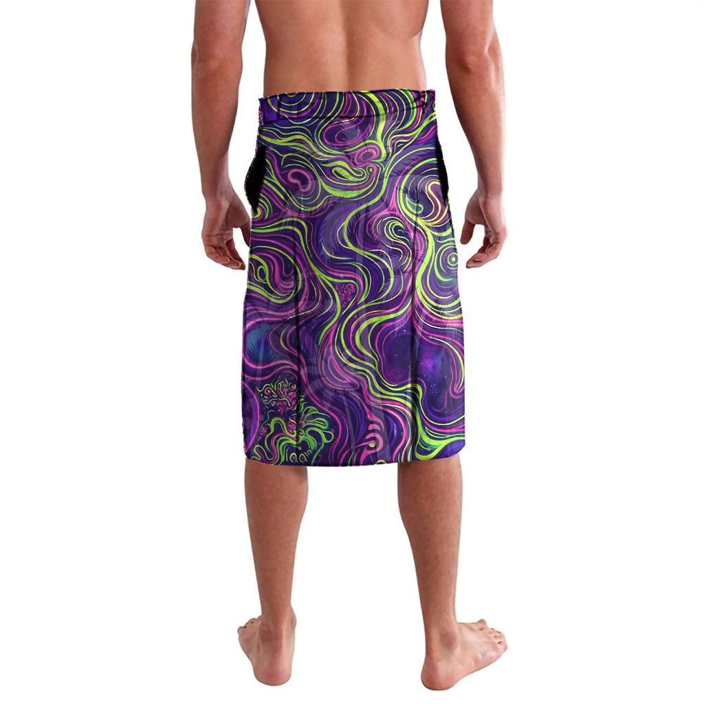 Waimanalo Hawaii Sun Rabbit Lavalava Psychedelic Trippy Neon Swirl Graphic TS04 - Polynesian Pride