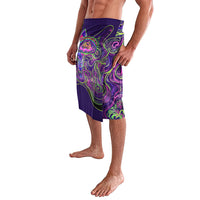 Waimanalo Hawaii Sun Rabbit Lavalava Psychedelic Trippy Neon Swirl Graphic TS04 - Polynesian Pride